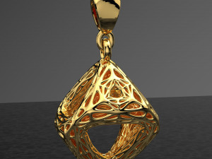 GEOMETRIC PENDANT JEWELRY FILE OBJ AND KEYSHOT FILE Modello 3D