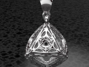 GEOMETRIC PENDANT JEWELRY FILE OBJ AND KEYSHOT FILE Modèle 3D