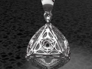 GEOMETRIC PENDANT JEWELRY FILE OBJ AND KEYSHOT FILE 3D Model