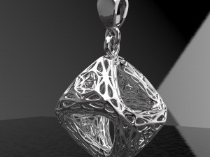 GEOMETRIC PENDANT JEWELRY FILE OBJ AND KEYSHOT FILE Modèle 3D