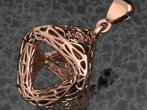 GEOMETRIC PENDANT JEWELRY FILE OBJ AND KEYSHOT FILE Modèle 3D