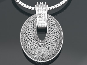 CIRCLE GOLD PENDANT 3Dモデル