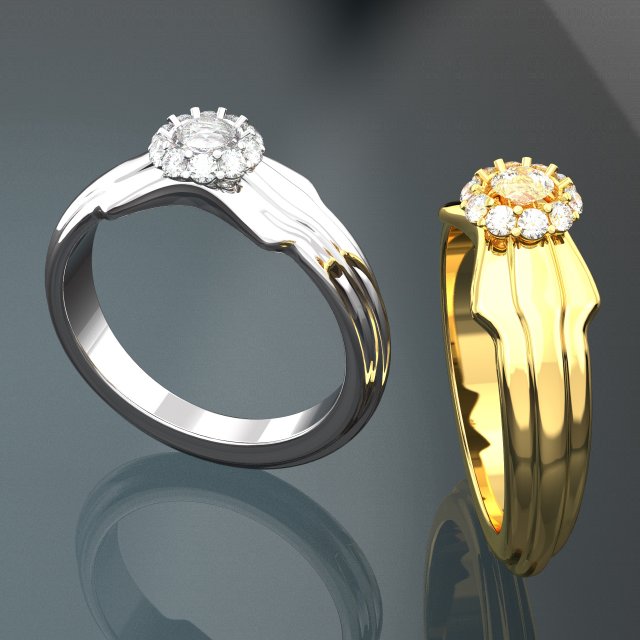 WEDDING DIAMOND GOLD RING SETUP PHOTO Modelo 3D .c4d .max .obj .3ds .fbx .stl .blend