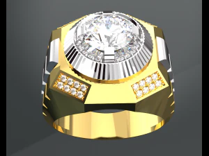 PIRLANTA ALTIN ​​ERKEK Y&Uuml;Z&Uuml;K 3D Model