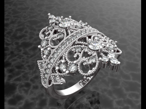 ROYALTY DIAMOND GOLD RING 3D मॉडल