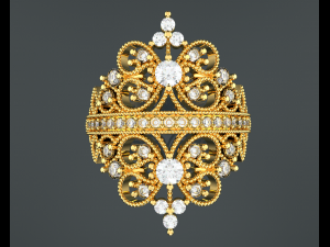 ROYALTY DIAMOND GOLD RING 3D मॉडल