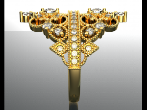 ROYALTY DIAMOND GOLD RING 3D मॉडल