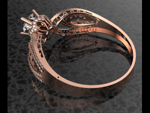 ROYALTY DIAMOND GOLD 18K BRACELET 3D Model