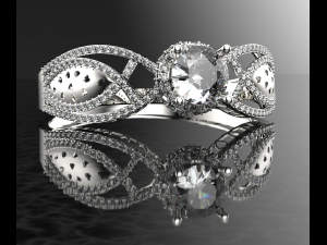 ROYALTY DIAMOND GOLD 18K BRACELET 3D Model
