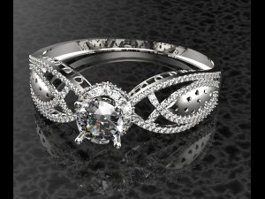 ROYALTY DIAMOND GOLD 18K BRACELET 3D Model