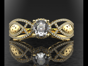 ROYALTY DIAMOND GOLD 18K BRACELET 3D Model