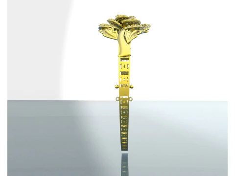 DIAMOND GOLD BRACELET 3D Model