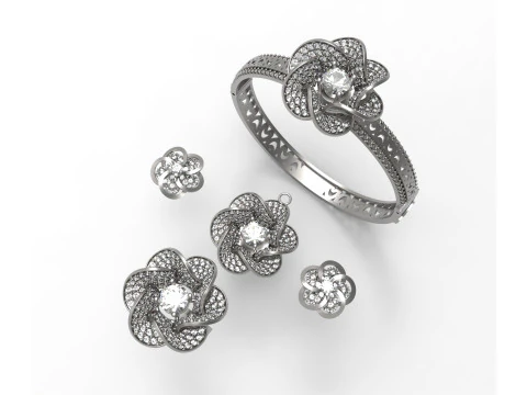 COLEÇÃO FLOR ETERNA Modelo 3D