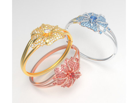 RADIANT PETAL BRACELET 3Dモデル