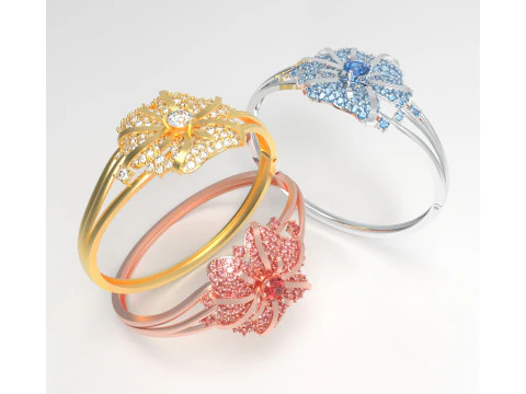 RADIANT PETAL BRACELET 3D Model