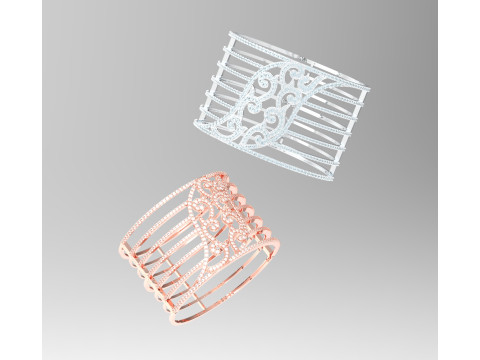 ETERNA GRACE CUFF BRACELETS Modelo 3D