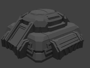 테란 벙커 3D 프린트 모델 조립 모델 3D 프린트 모델