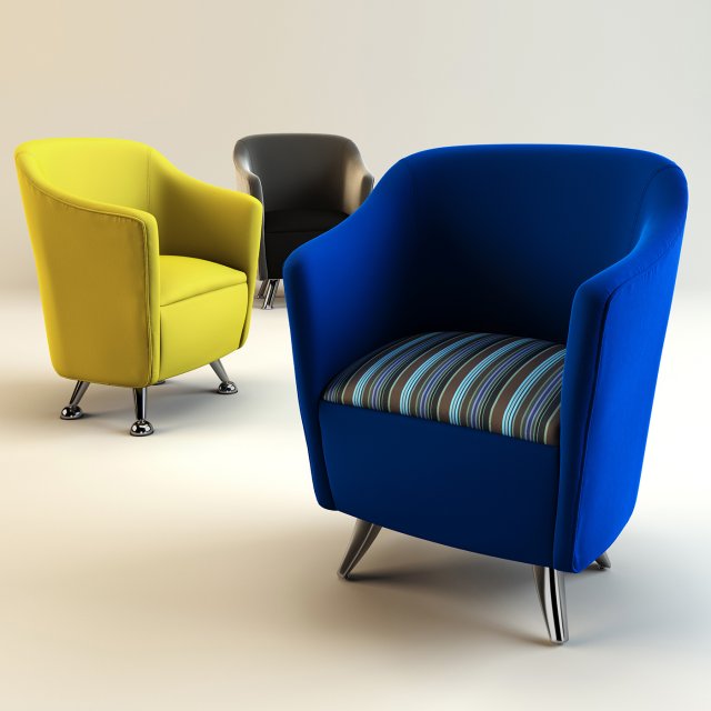 solace tub chairs 3D Model in Chair 3DExport