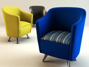 solace tub chairs 3D Model