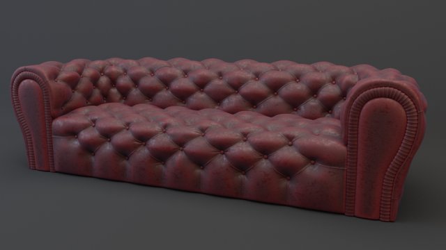 epoque sofa 3D 模型 .c4d .max .obj .3ds .fbx .stl .blend 
