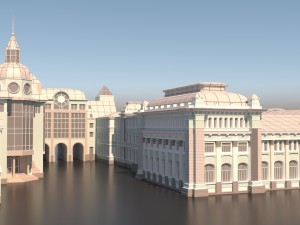 belorussky railway station Modelo 3D