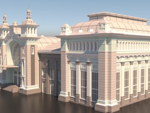 belorussky railway station Modelo 3D