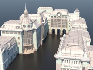 belorussky railway station Modelo 3D