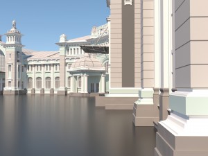 belorussky railway station Modelo 3D
