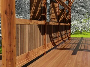 pavilh&atilde;o alcova p&eacute;rgula Modelo 3D