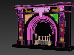 fireplace Modelo 3D