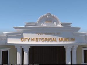 museum building Modello 3D
