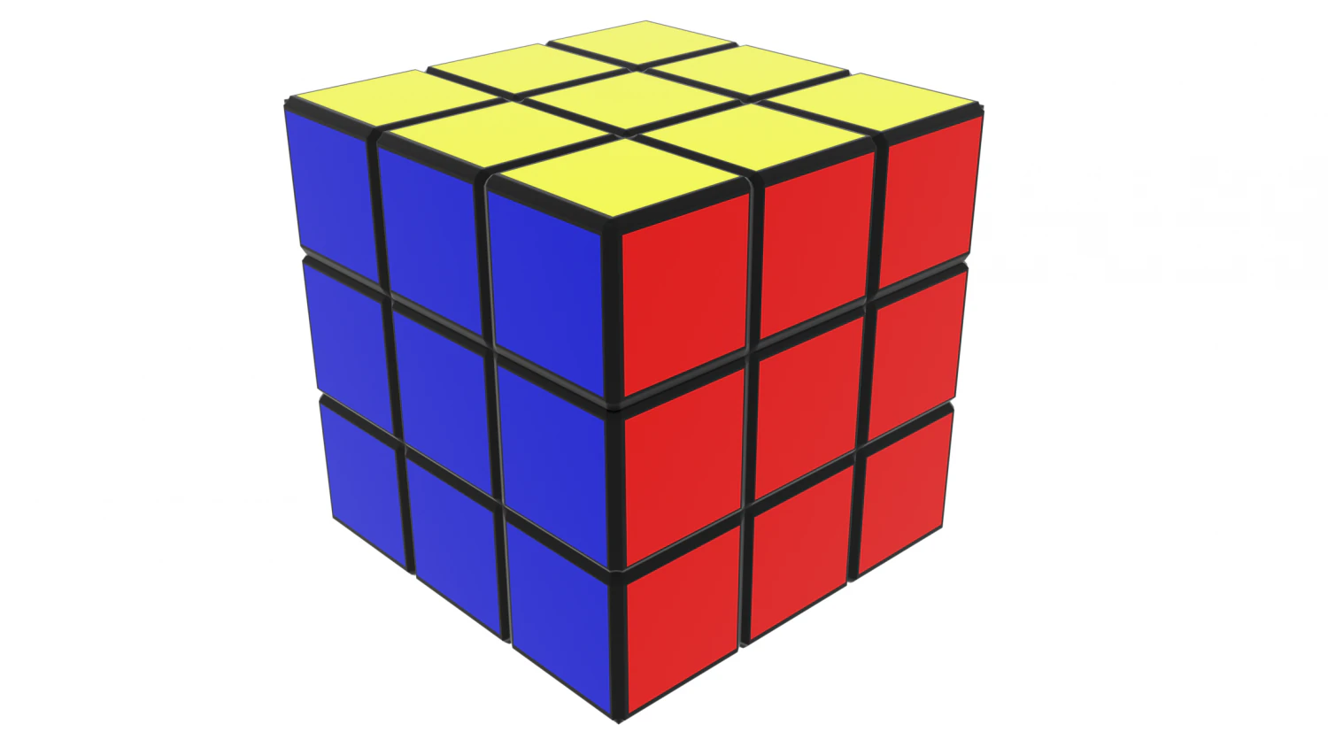rubiks cube 3D Model .c4d .max .obj .3ds .fbx .stl .blend 