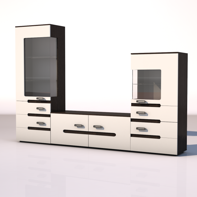 furniture wall vegas Modelo 3D .c4d .max .obj .3ds .fbx .stl .blend 