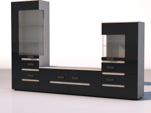 furniture wall vegas Modelo 3D