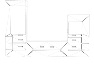 furniture wall vegas Modelo 3D
