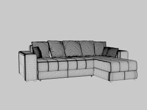 угловой диван дубай 3D Модель