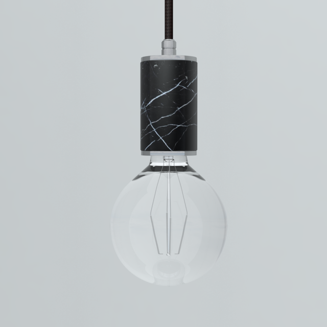 pendant lamp marmor glans nerobiancorosso 3D Model .c4d .max .obj .3ds .fbx .stl .blend 