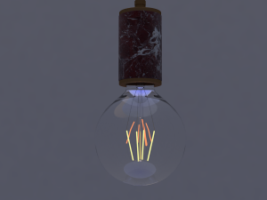 pendant lamp marmor glans nerobiancorosso 3D Model