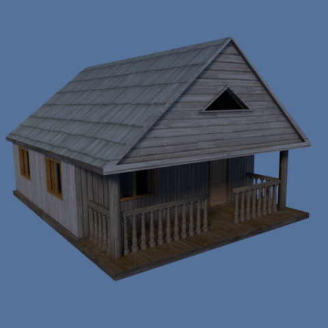 house 3D Modell .c4d .max .obj .3ds .fbx .stl .blend