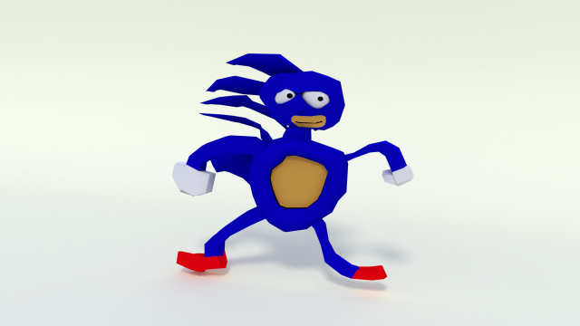3d sanik - 3d sonic 3D Model .c4d .max .obj .3ds .fbx .stl .blend 