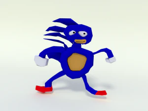 3d sanik - 3d sonico Modello 3D