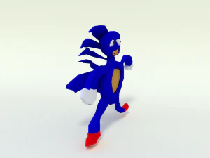 3d sanik - 3d sonic 3D Model
