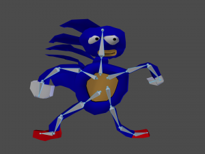 3d sanik - 3d sonic 3D Model