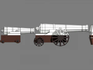 low poly pirate prop pack 3D Model