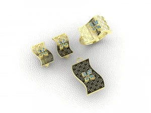 половина набору 3D Модель