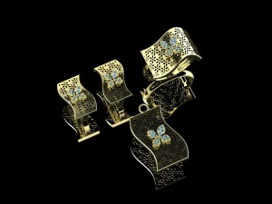 половина набору 3D Модель