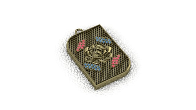 necklace pendant 3D 模型 .c4d .max .obj .3ds .fbx .stl .blend 
