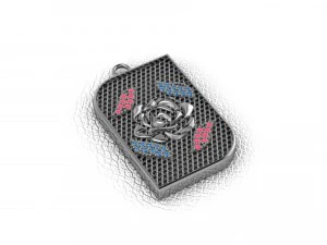 pendente della collana Modello 3D