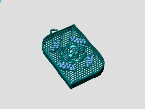 pendente della collana Modello 3D