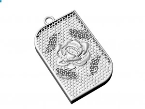pendente della collana Modello 3D